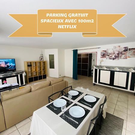 Parking & 100M2 En Plein Centre Ville Leilighet Reims Eksteriør bilde