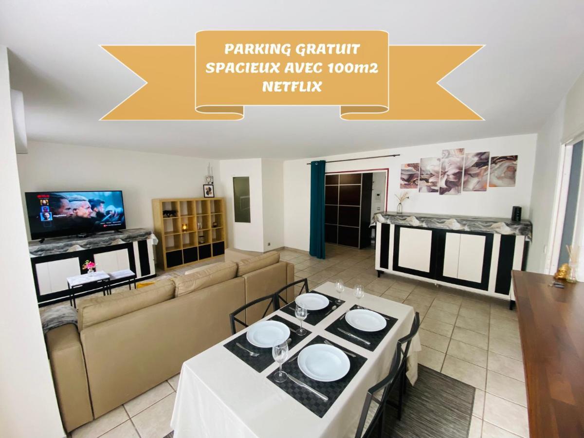 Parking & 100M2 En Plein Centre Ville Leilighet Reims Eksteriør bilde